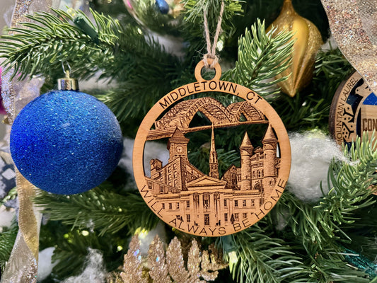 Middletown, CT unique Always Home Ornament