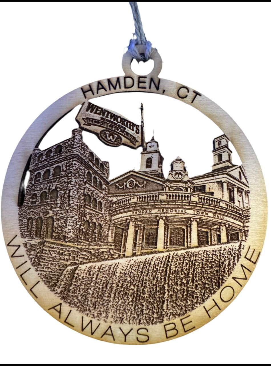 Hamden, CT Always Home Ornament or Magnet