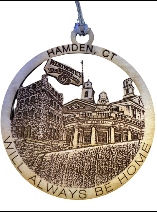 Hamden, CT Always Home Ornament or Magnet