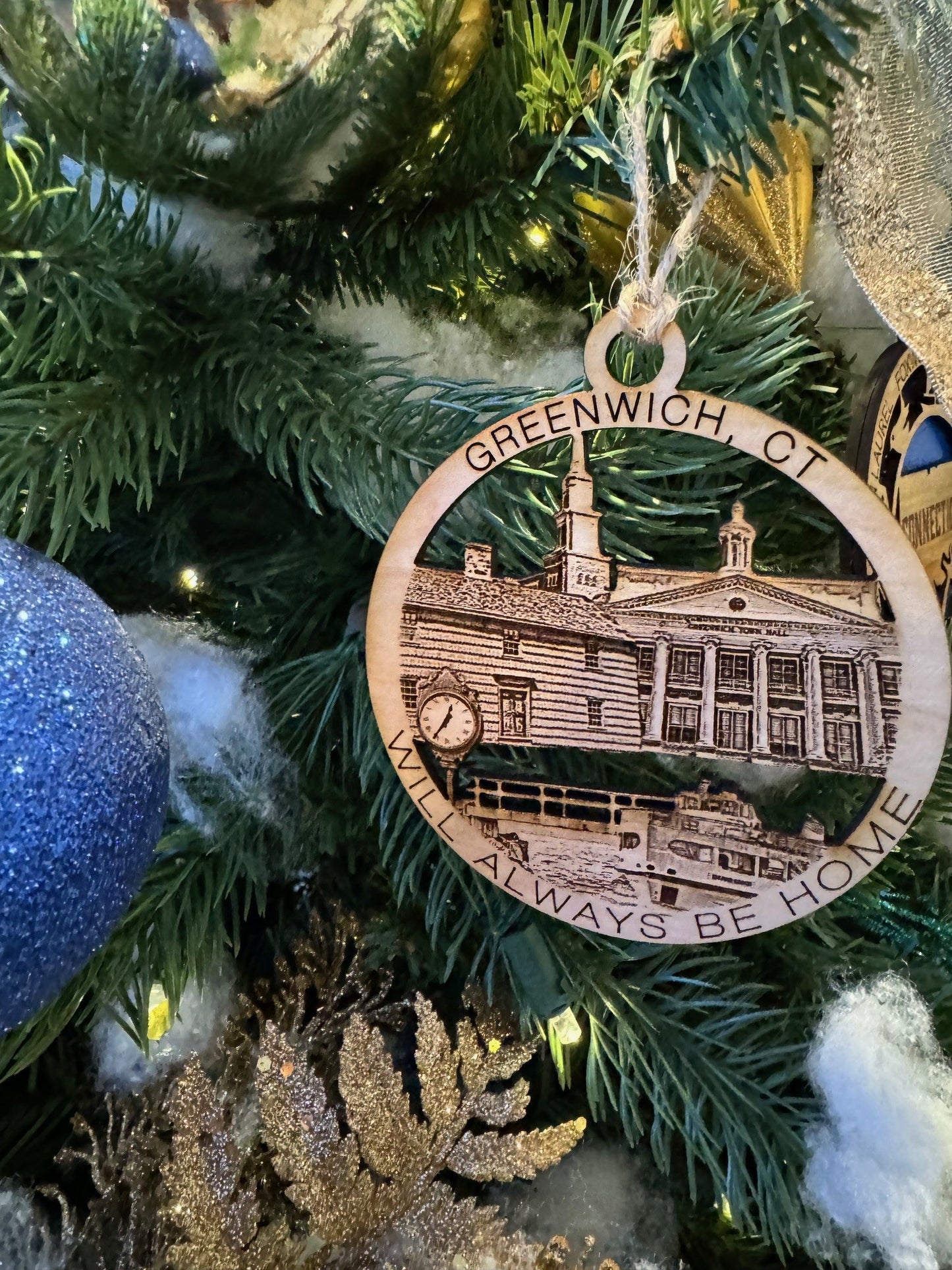 Greenwich, CT Always Home Ornament