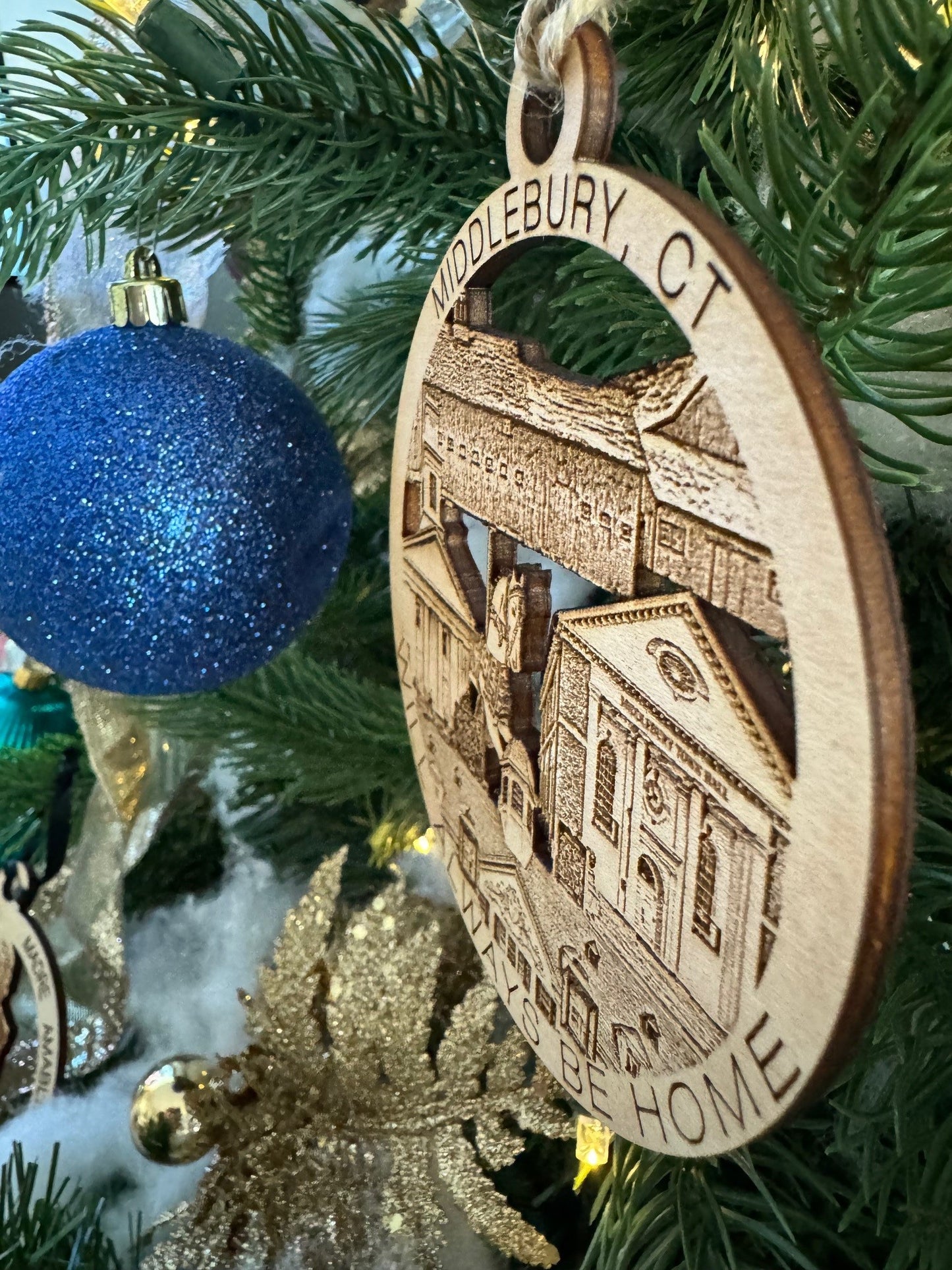 Middlebury, CT unique Always Home Ornament