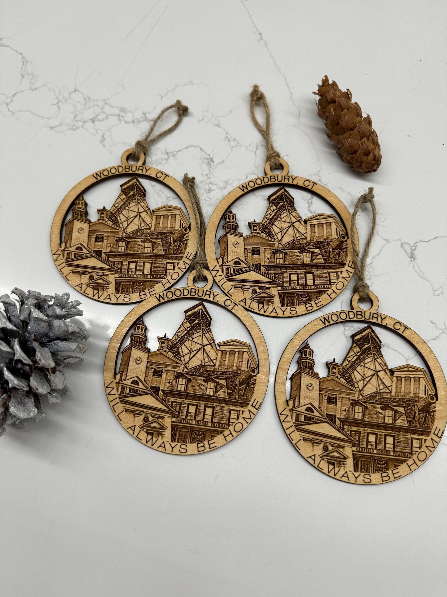 Woodbury, CT Always Home Ornament