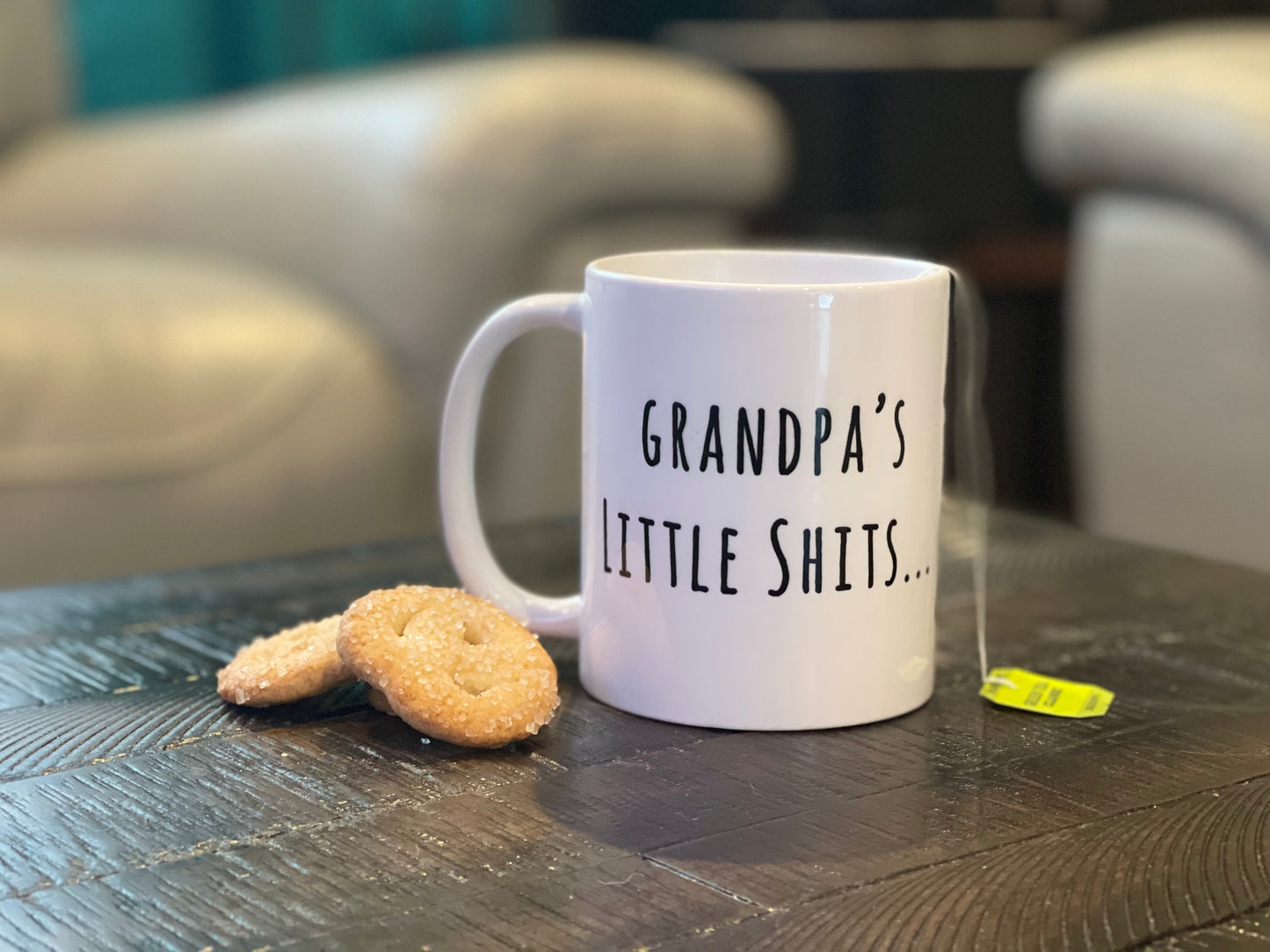 Grandpa's Personalized Little Shits Mug
