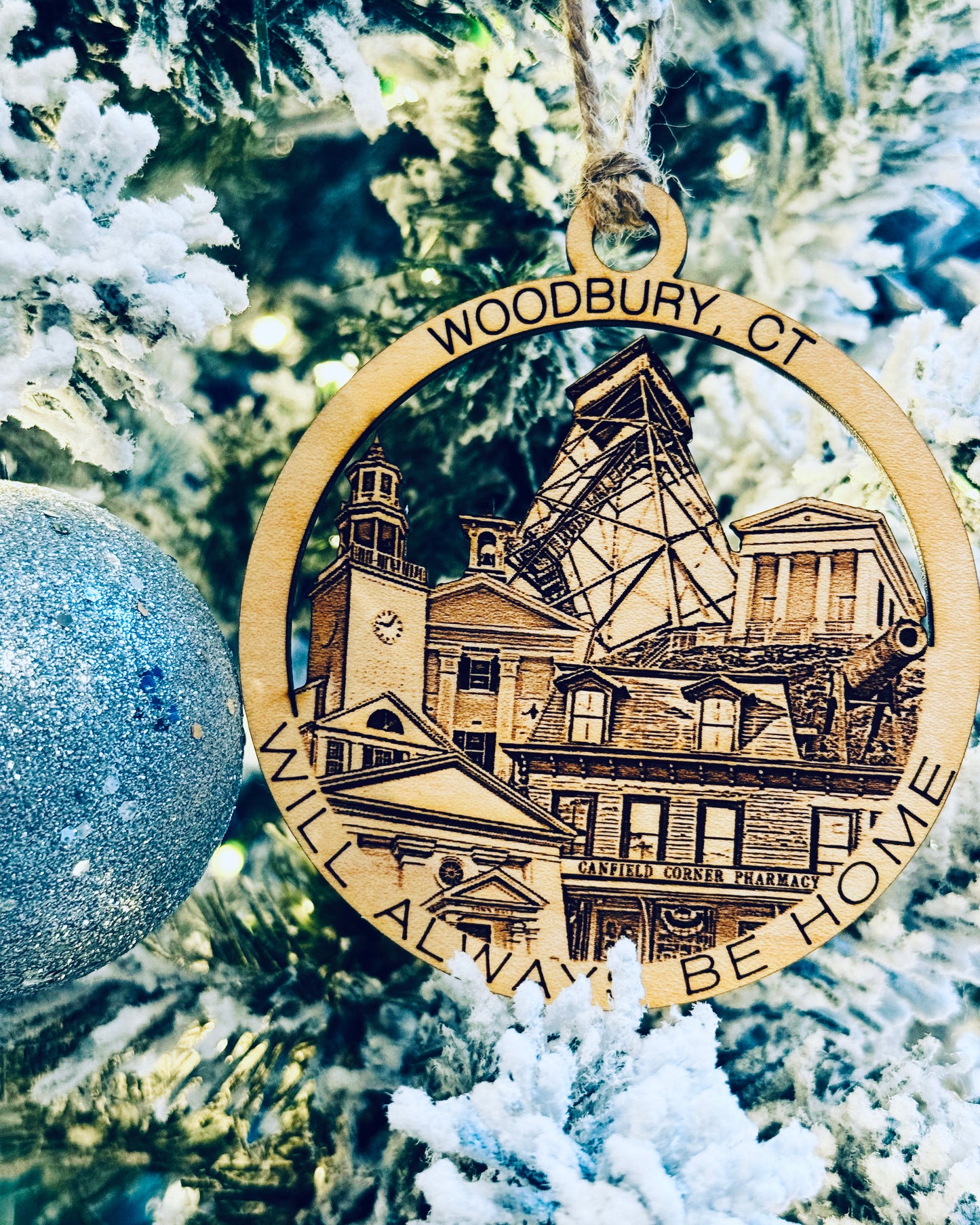 Woodbury, CT Always Home Ornament