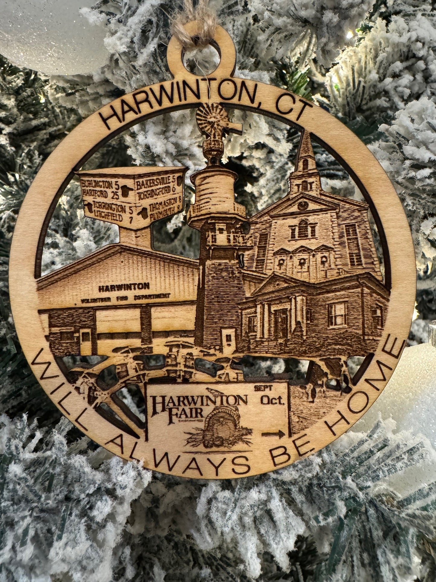 Harwinton, CT Always Home Ornament or Magnet
