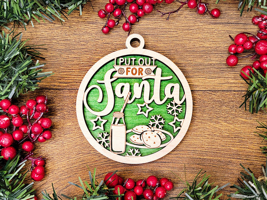 I Put Out For Santa Funny Holiday Ornament
