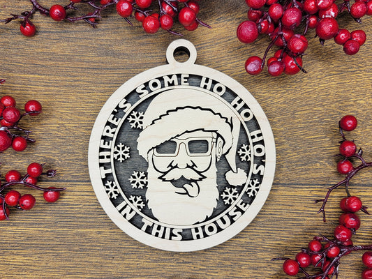 Some HO HO HO's Funny Holiday Ornament