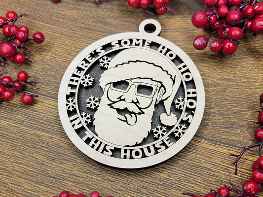 Some HO HO HO's Funny Holiday Ornament