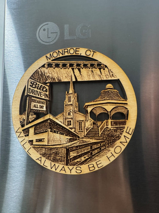Monroe, CT Unique hometown Ornament or Magnet