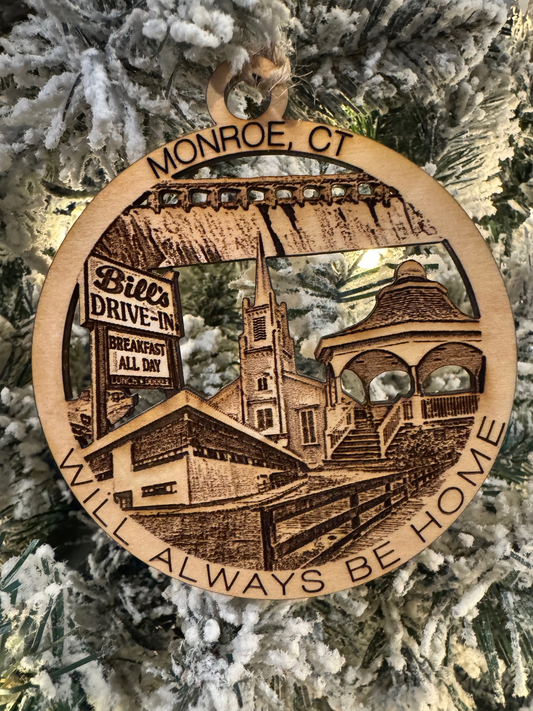 Monroe, CT Unique hometown Ornament or Magnet