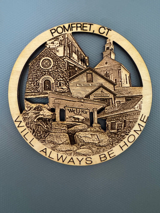 Pomfret, CT Always Home Ornament or Magnet