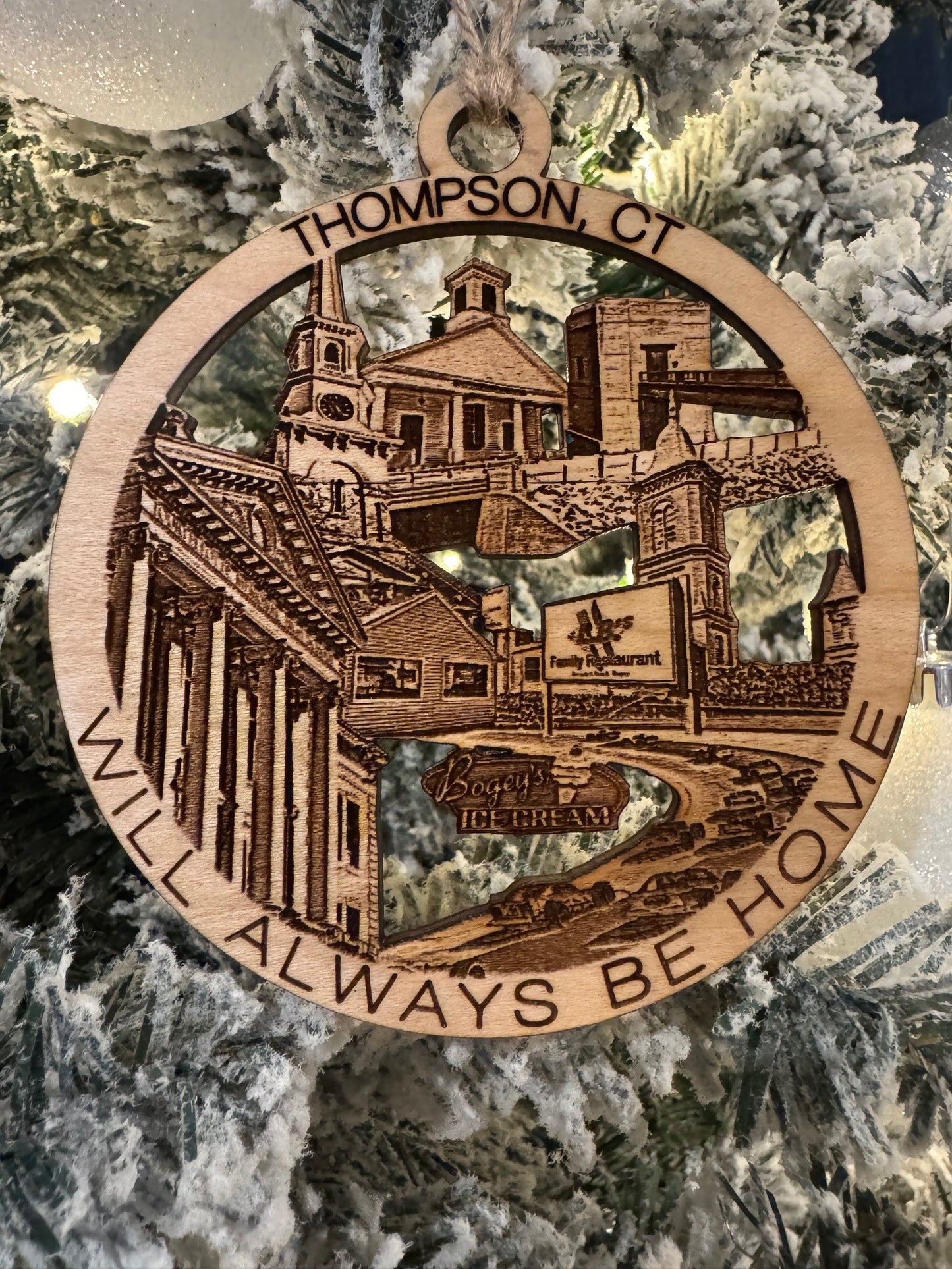 Thompson, CT Always Home Ornament or Magnet