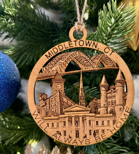 Middletown, CT unique Always Home Ornament