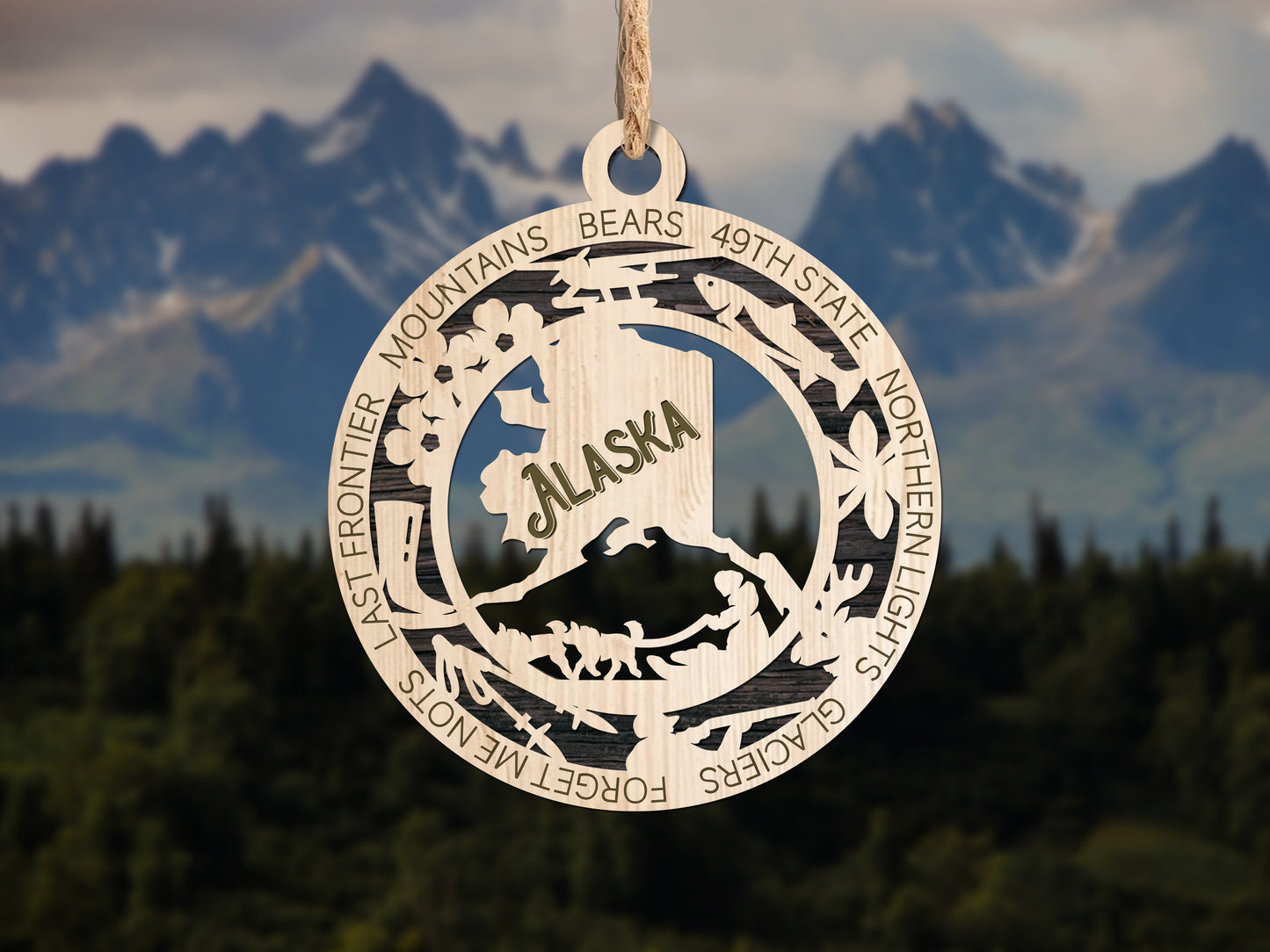 Alaska State Unique Ornament