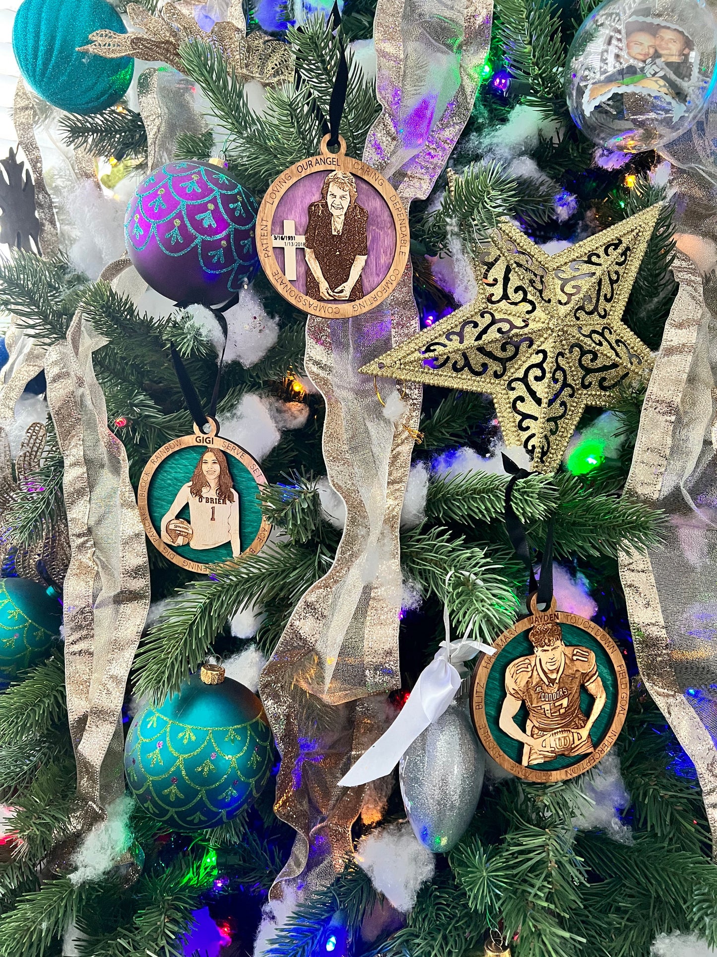 Custom Memory/Photo Wood Ornament