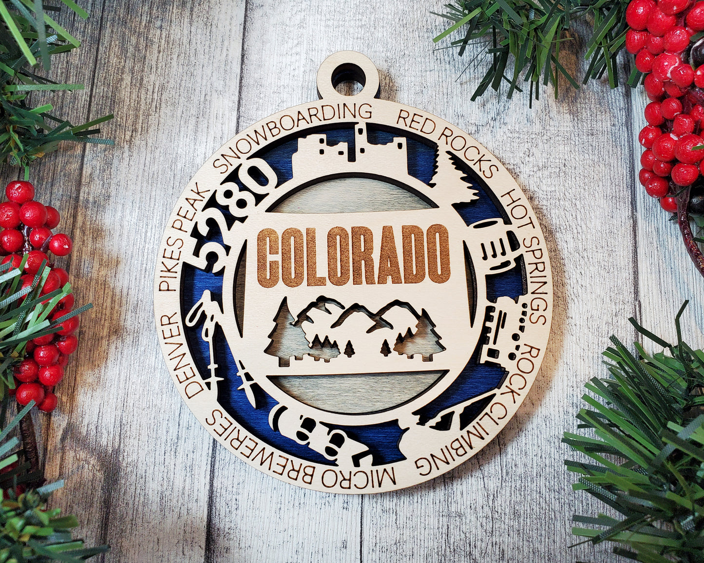 Colorado Unique State Ornament