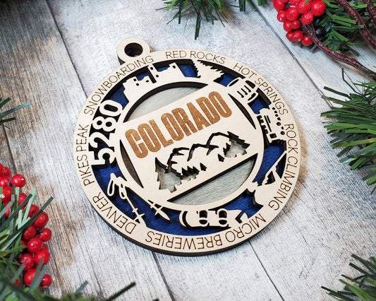 Colorado Unique State Ornament