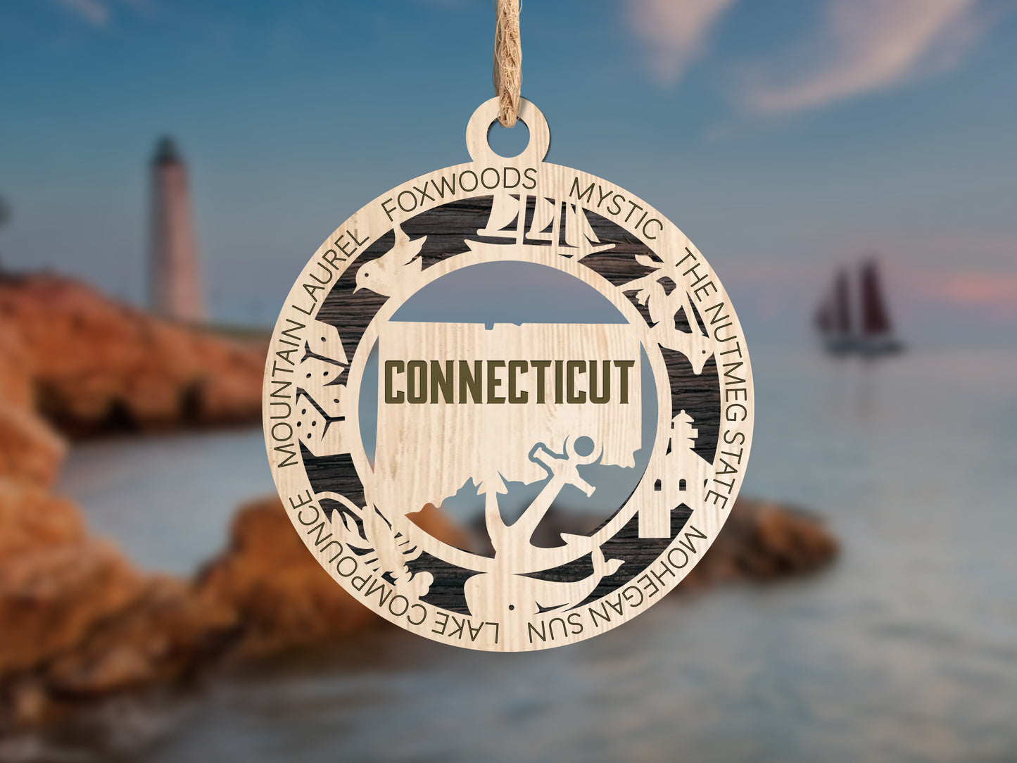 Connecticut Unique State Ornament