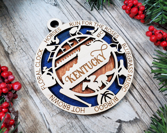 Kentucky Unique State Ornament