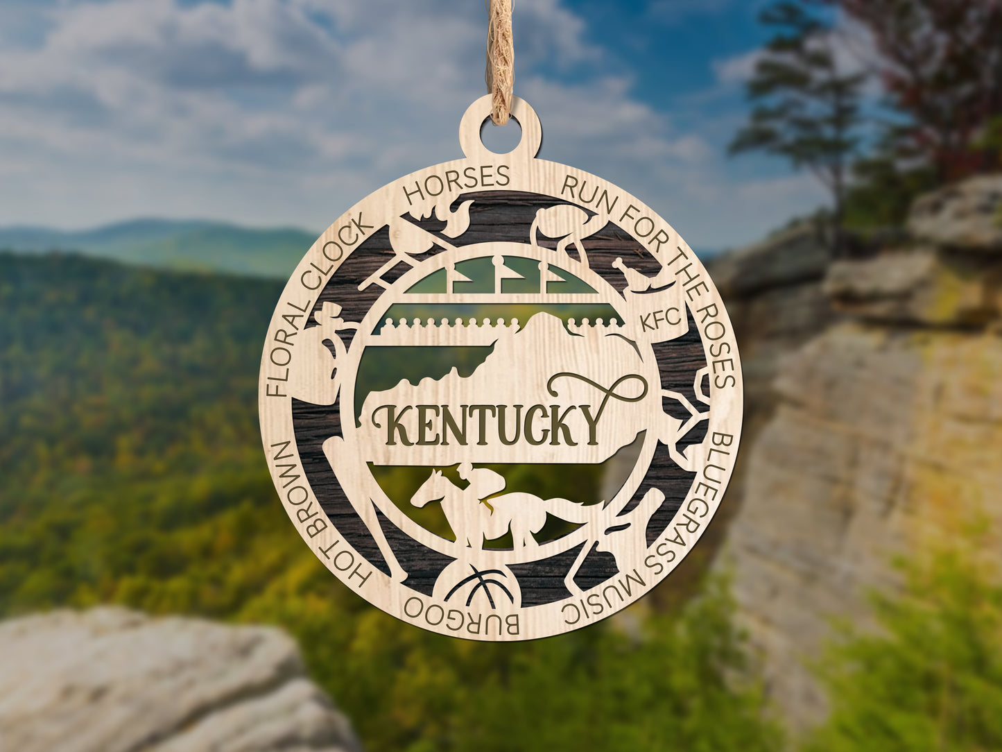 Kentucky Unique State Ornament