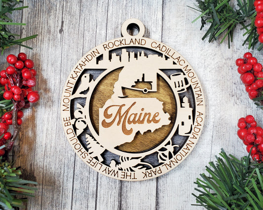 Maine Unique State Ornament