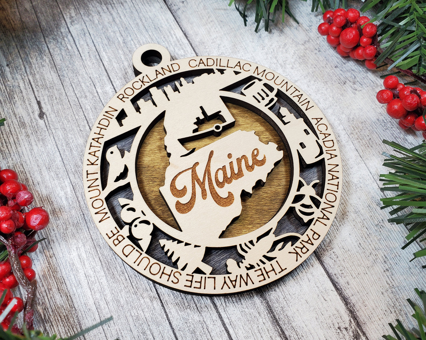 Maine Unique State Ornament