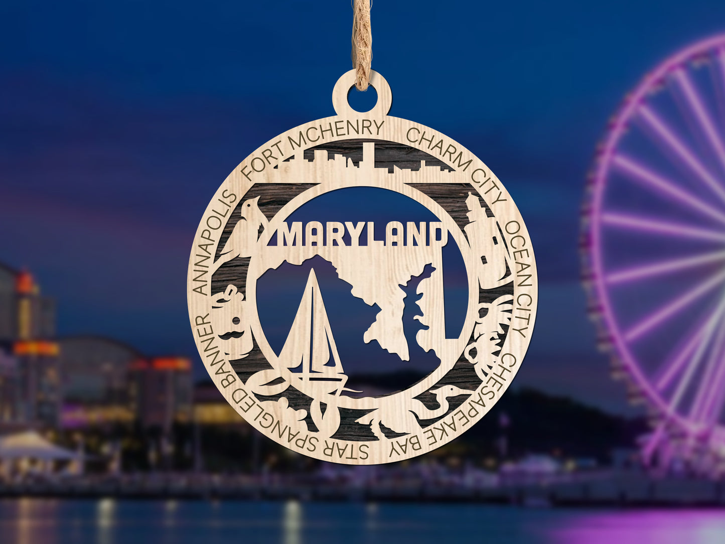 Maryland Unique State Ornament