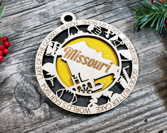 Missouri Unique State Ornament