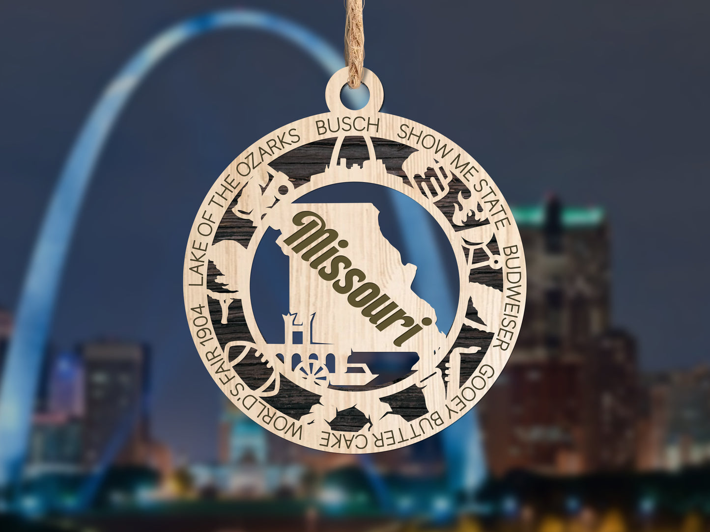 Missouri Unique State Ornament