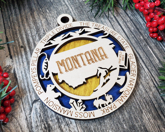 Montana Unique State Ornament