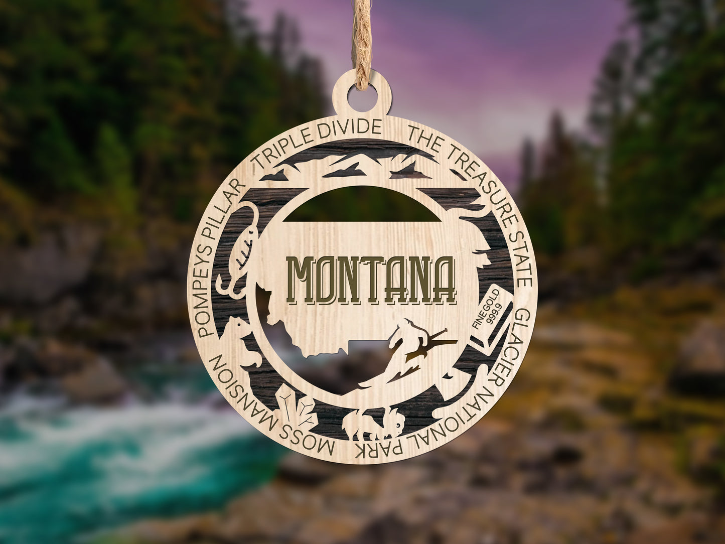 Montana Unique State Ornament
