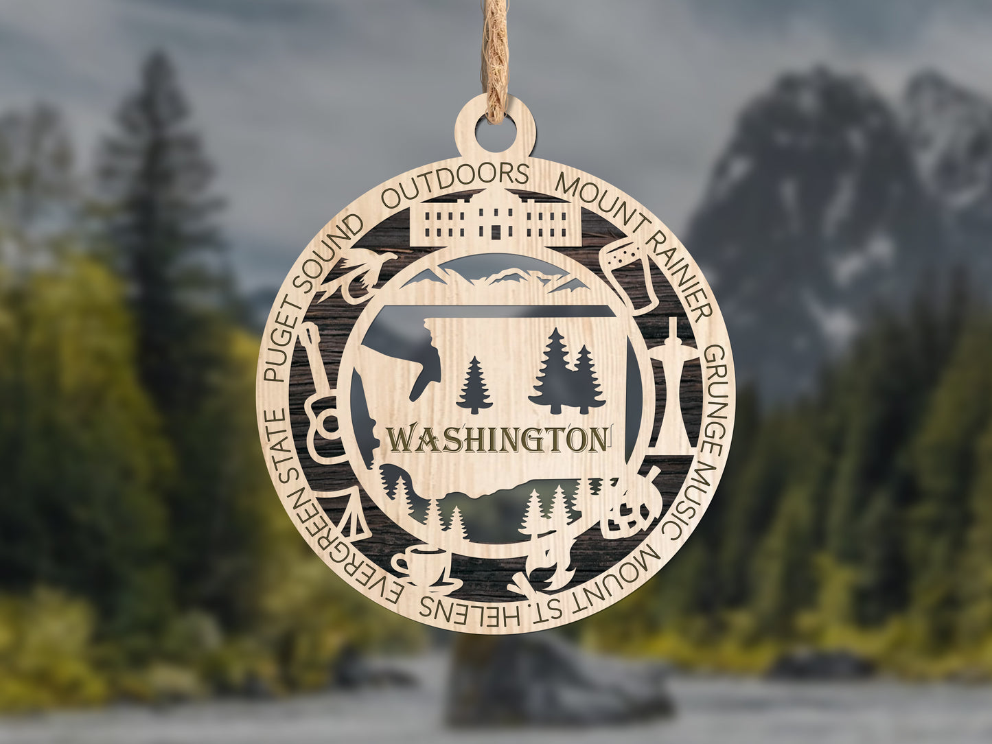 Washington Unique State Ornament