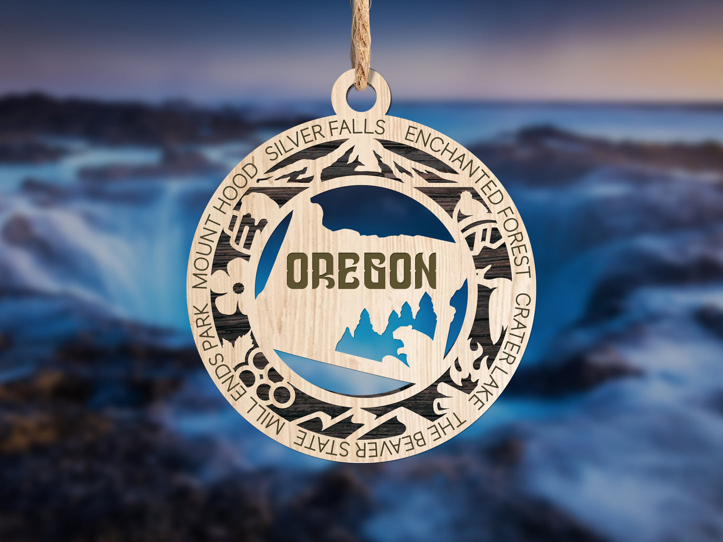 Oregon Unique State Ornament