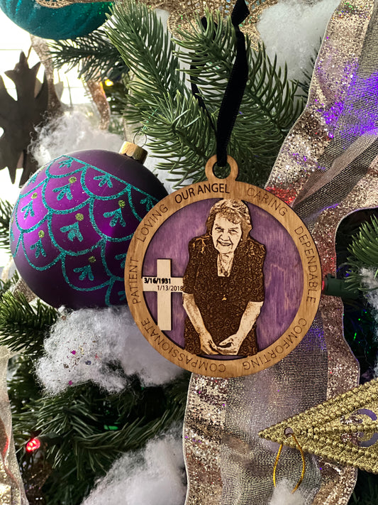Custom Memory/Photo Wood Ornament