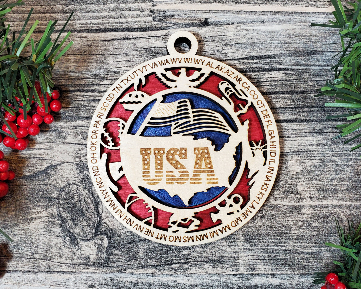 USA Unique Ornament