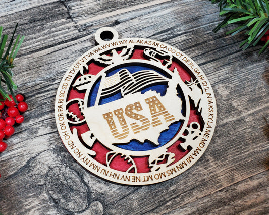 USA Unique Ornament