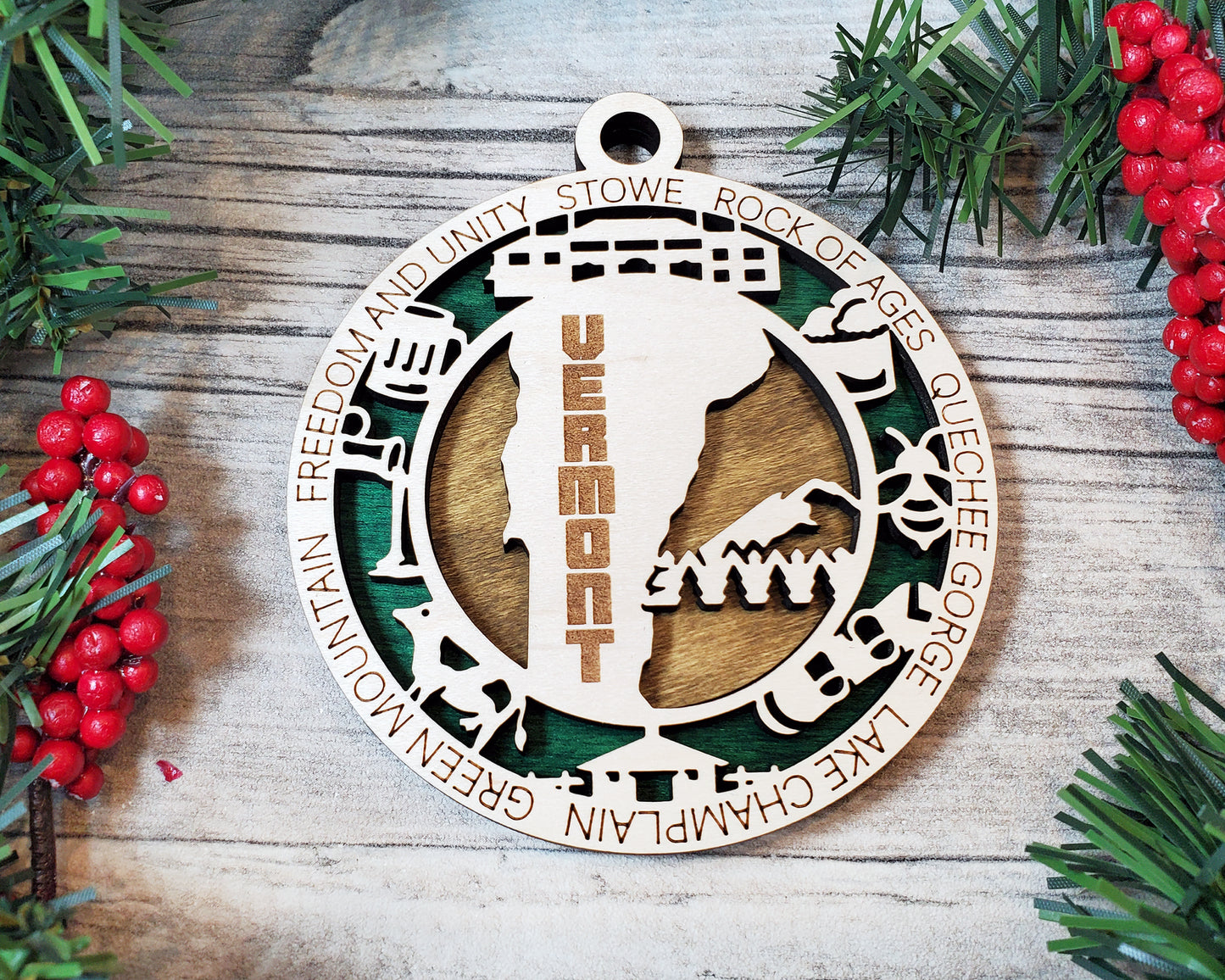 Vermont Unique State Ornament