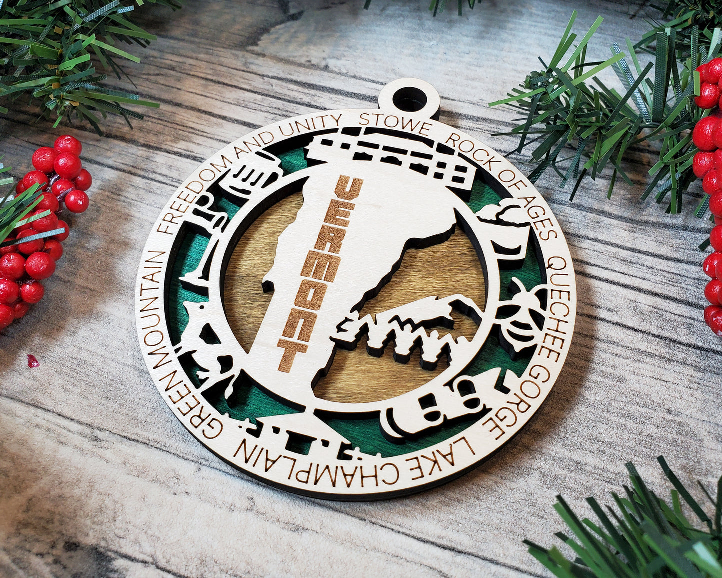 Vermont Unique State Ornament