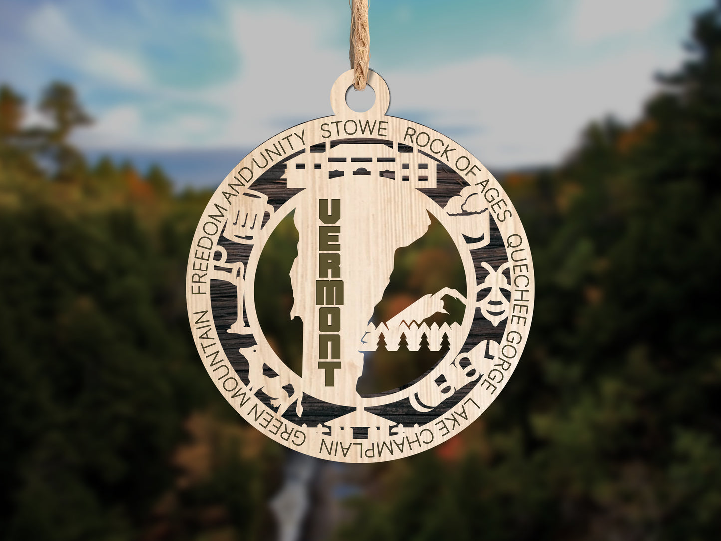 Vermont Unique State Ornament