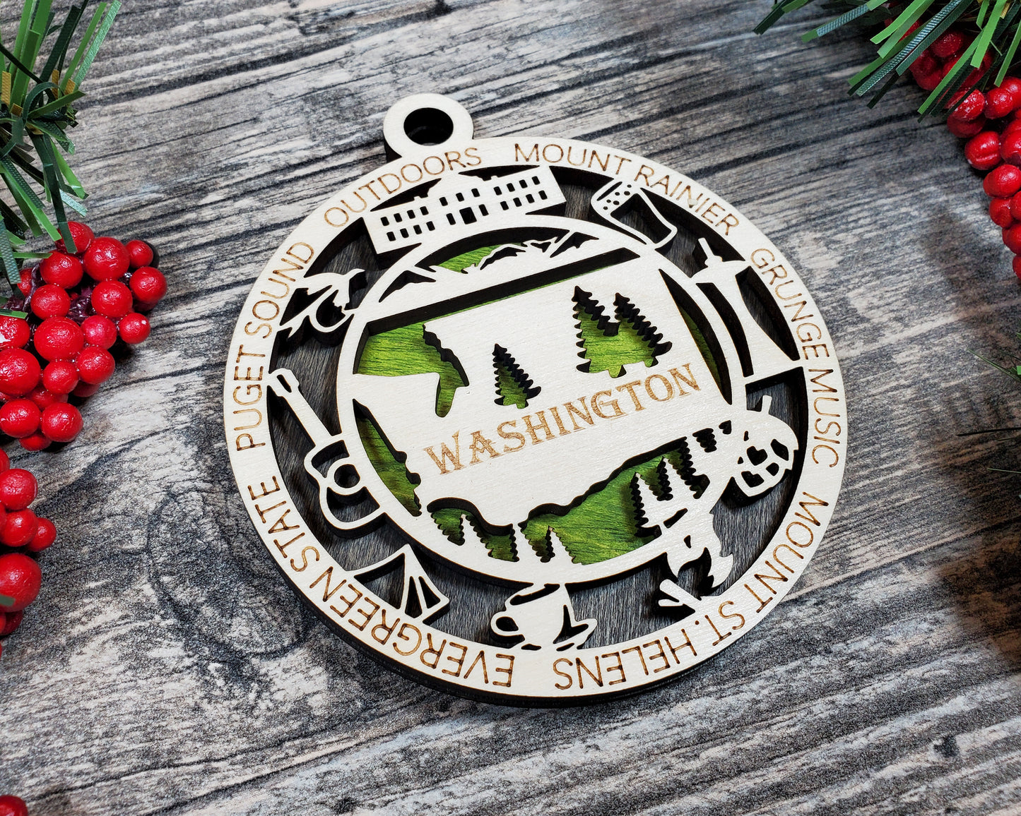 Washington Unique State Ornament