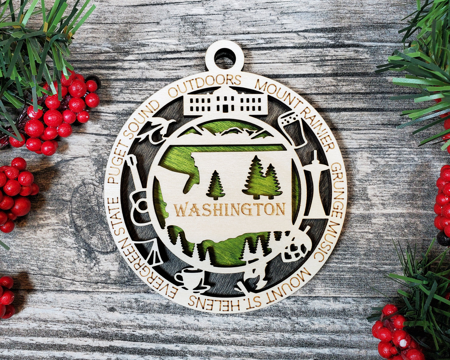 Washington Unique State Ornament