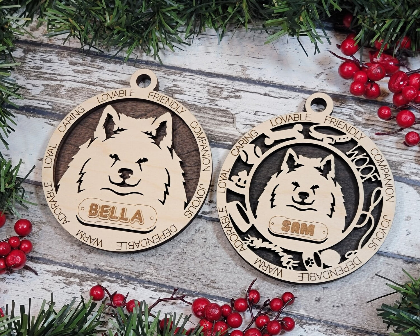 Custom Adorable Dog Ornament