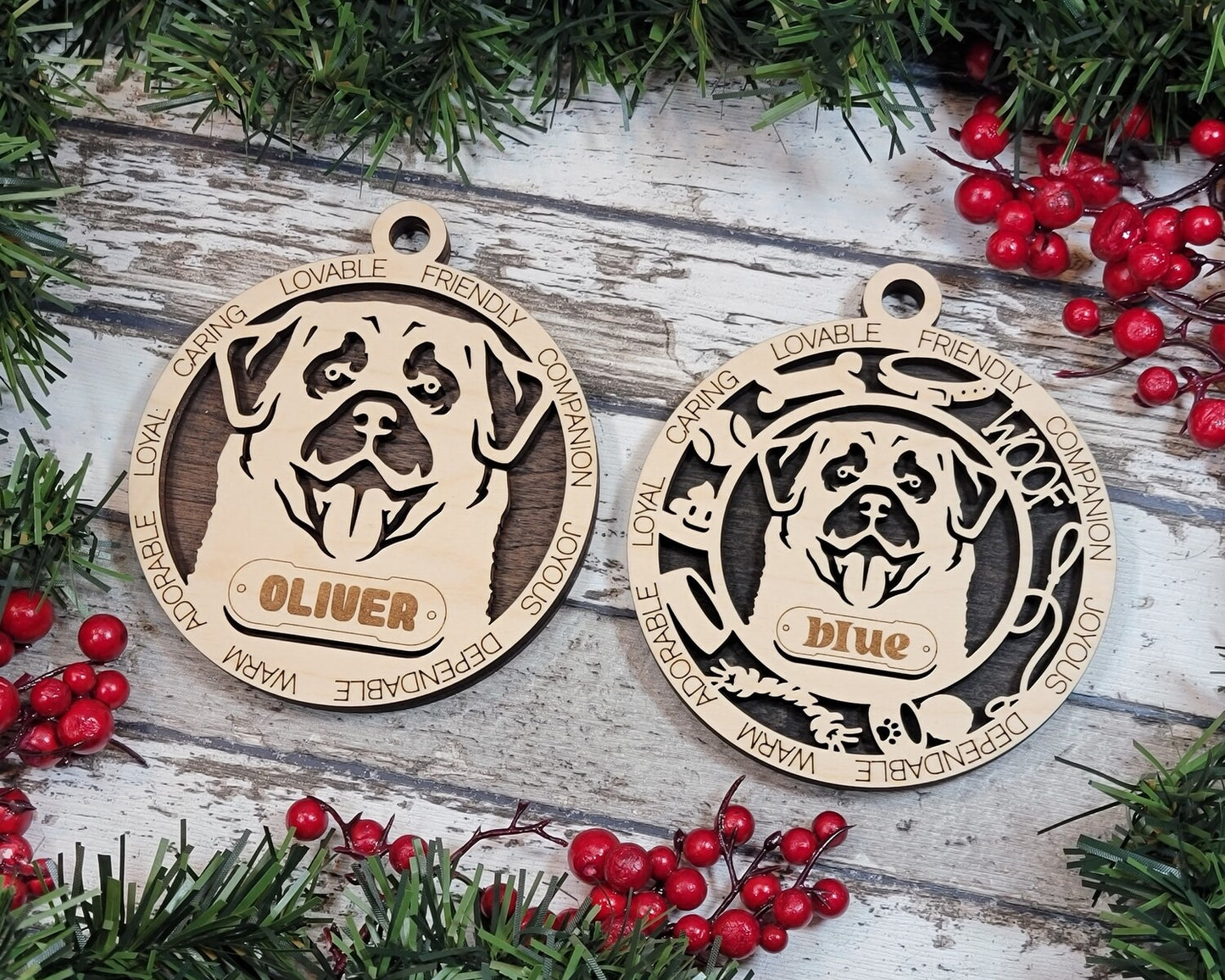Custom Adorable Dog Ornament