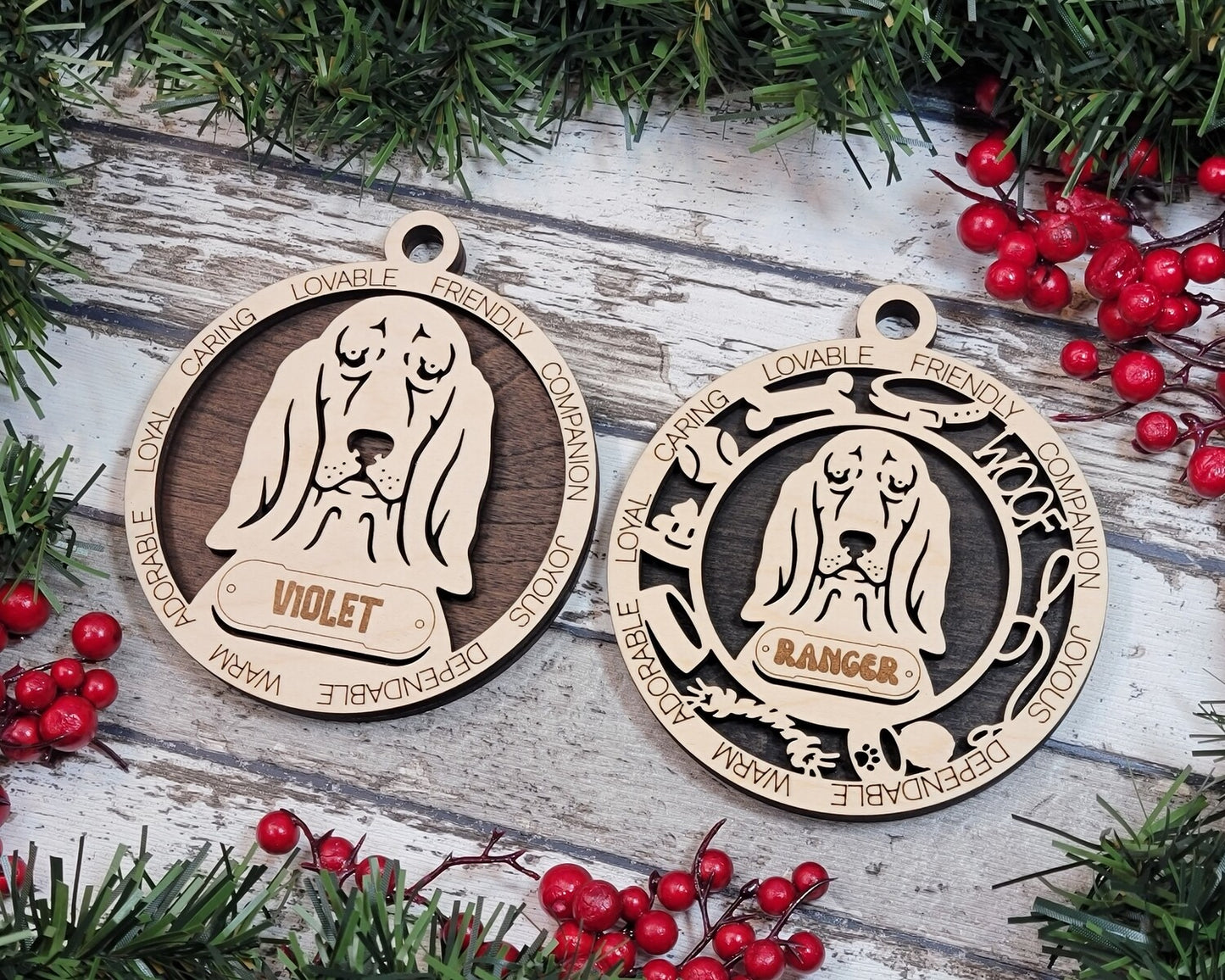 Custom Adorable Dog Ornament