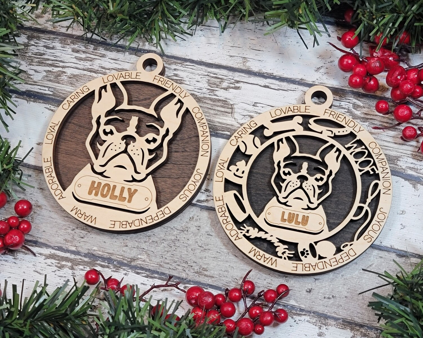 Custom Adorable Dog Ornament