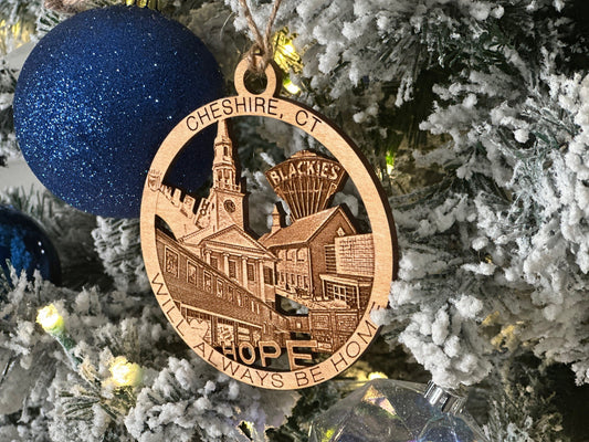 Cheshire, CT Always Home Ornament