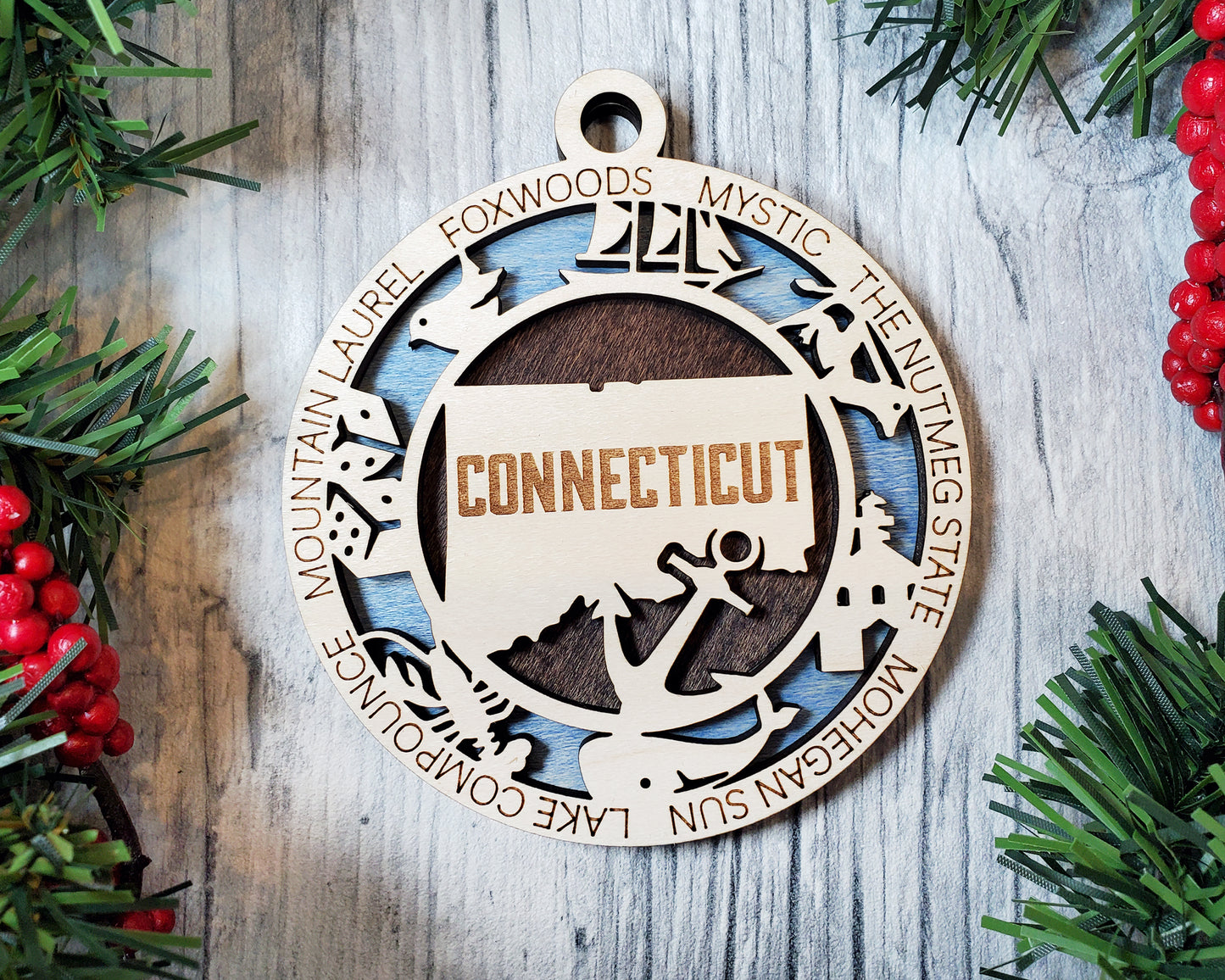 Connecticut Unique State Ornament