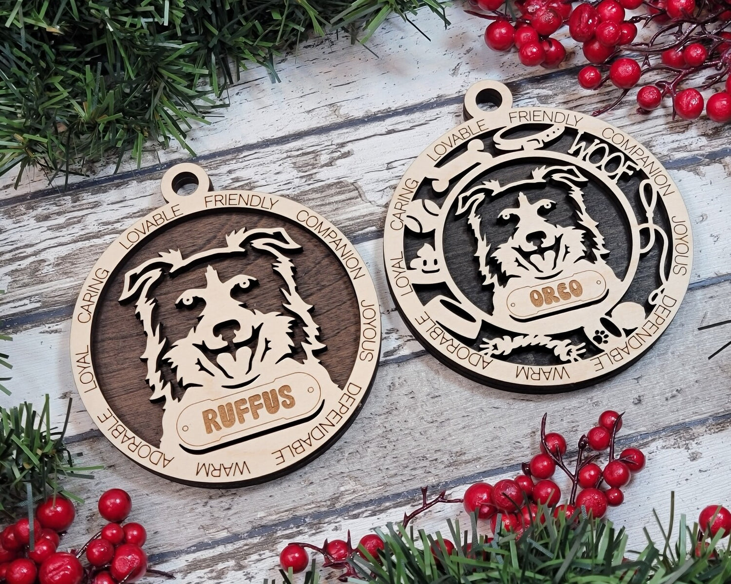 Custom Adorable Dog Ornament