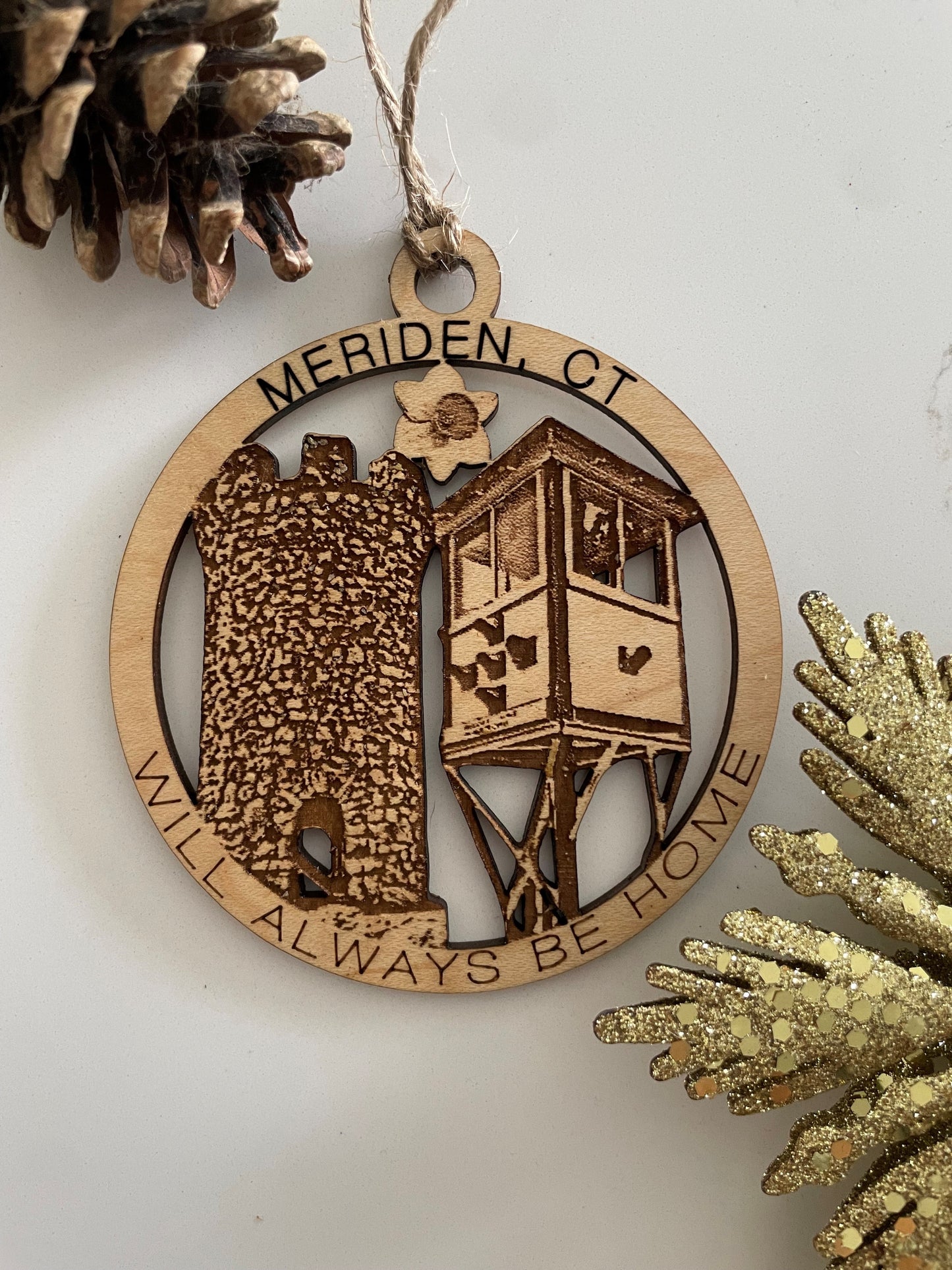 Meriden, CT Always Home Ornament