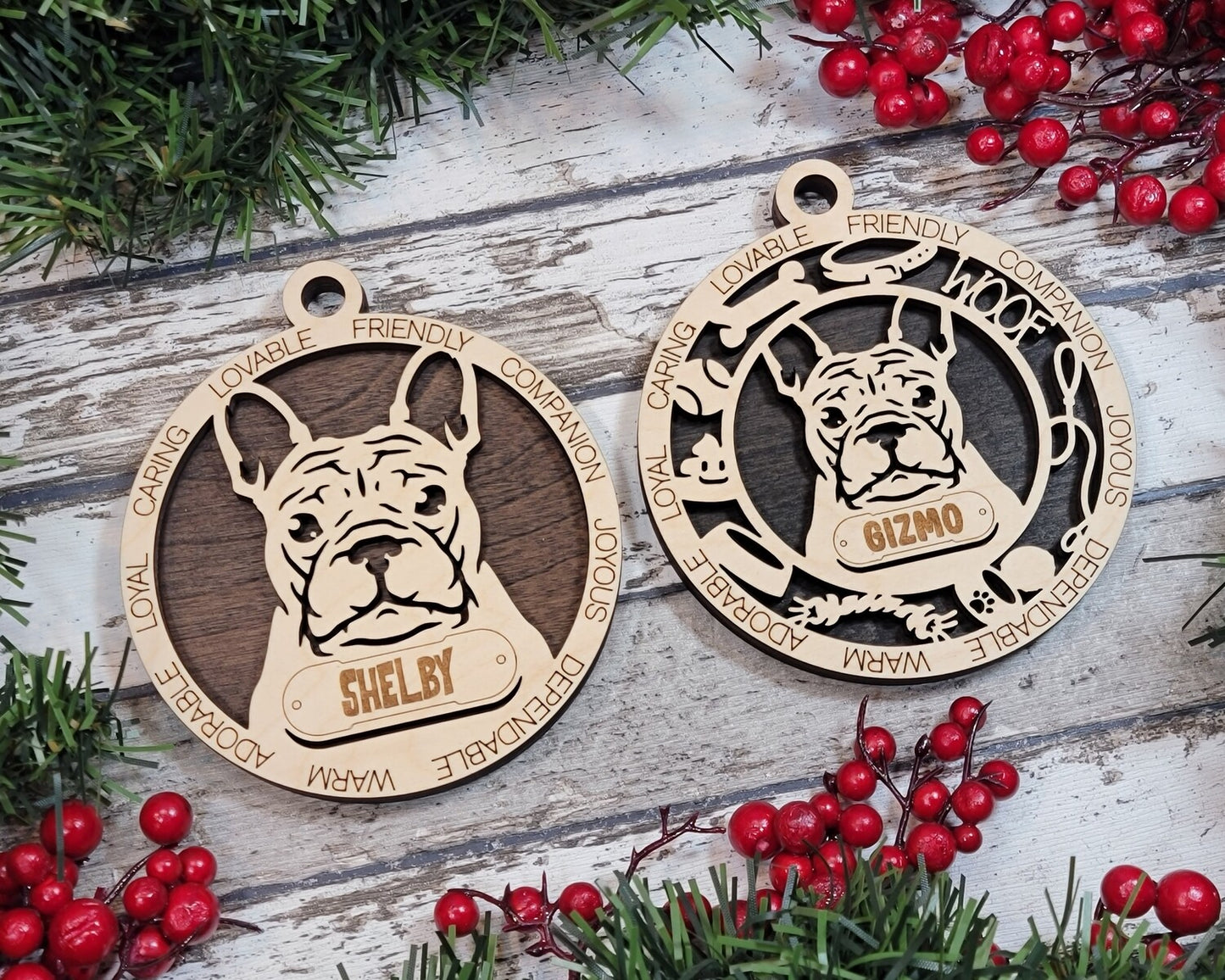 Custom Adorable Dog Ornament